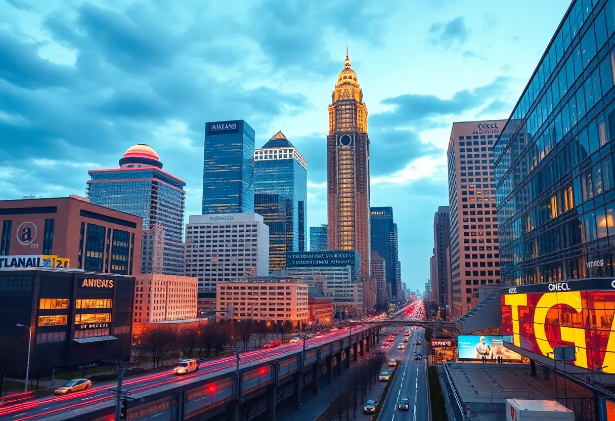 Atlanta cityscape illustrating AI marketing tools