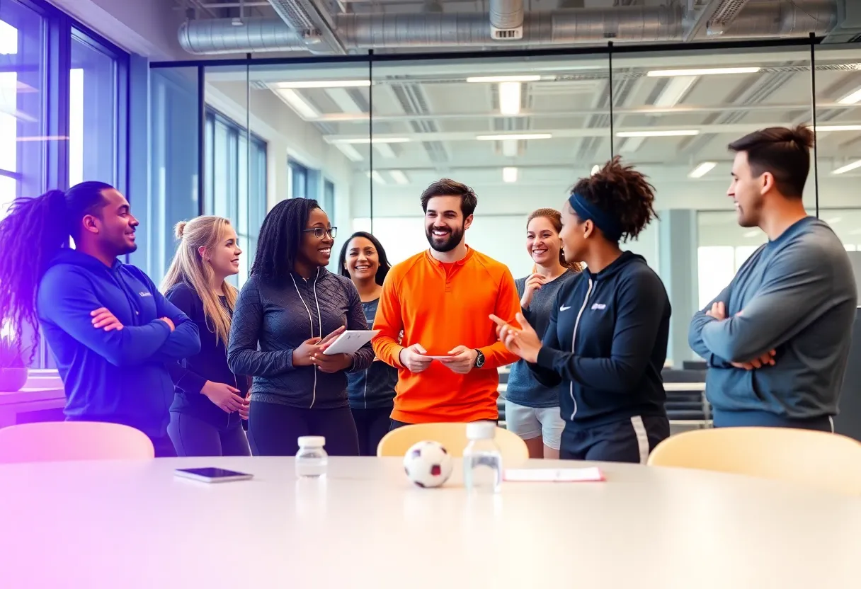 Nike leadership team discussing strategies