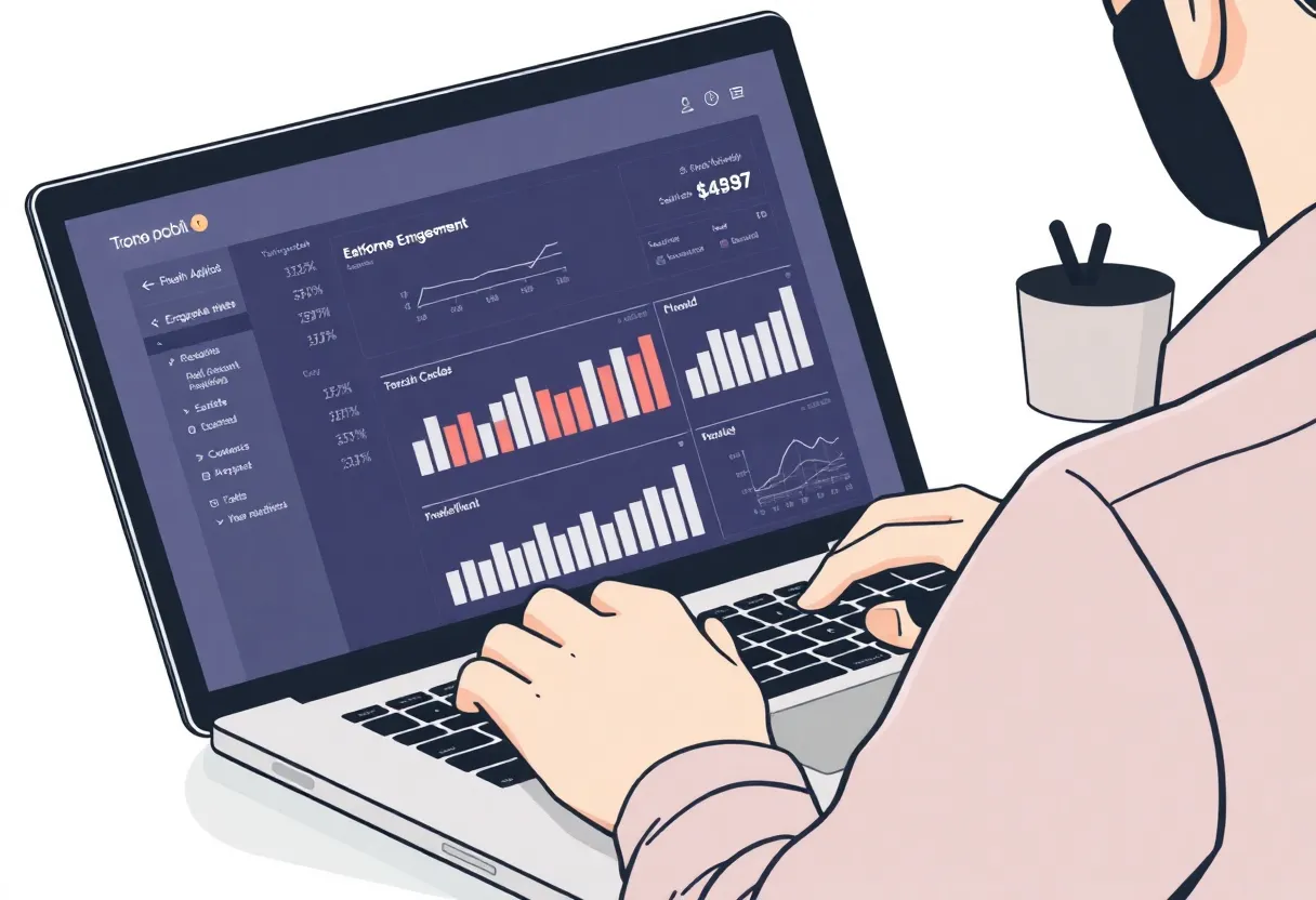 Financial advisor using a digital marketing platform