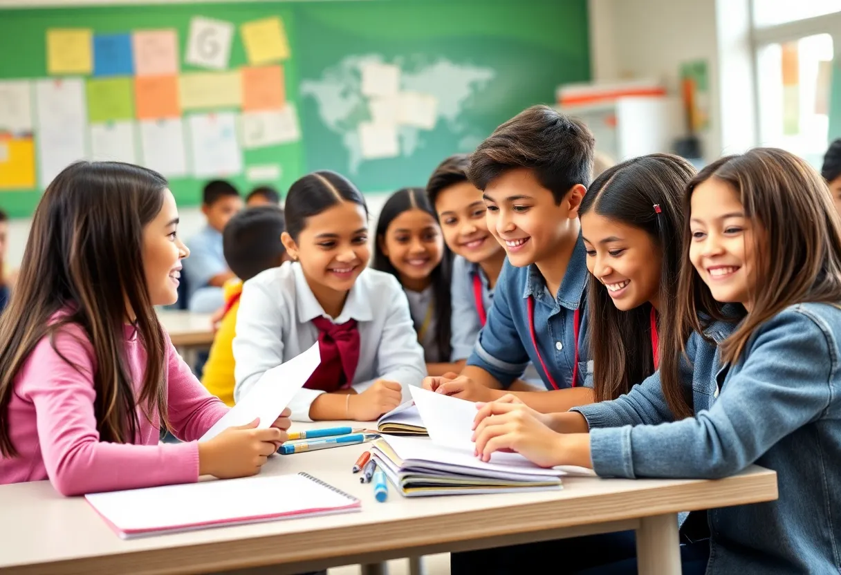 Students in Richmond County School System actively participating in a classroom setting.