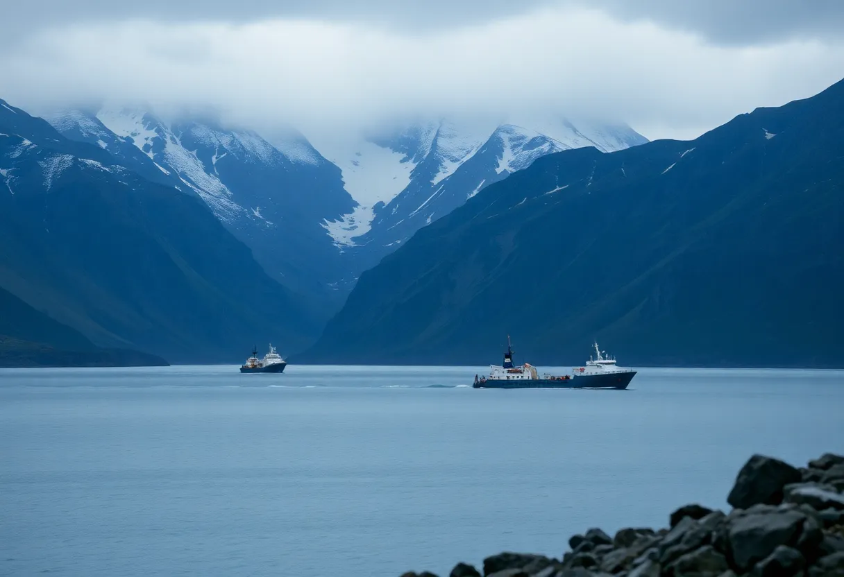 The location of the tragic Bering Air plane crash off the coast of Alaska.