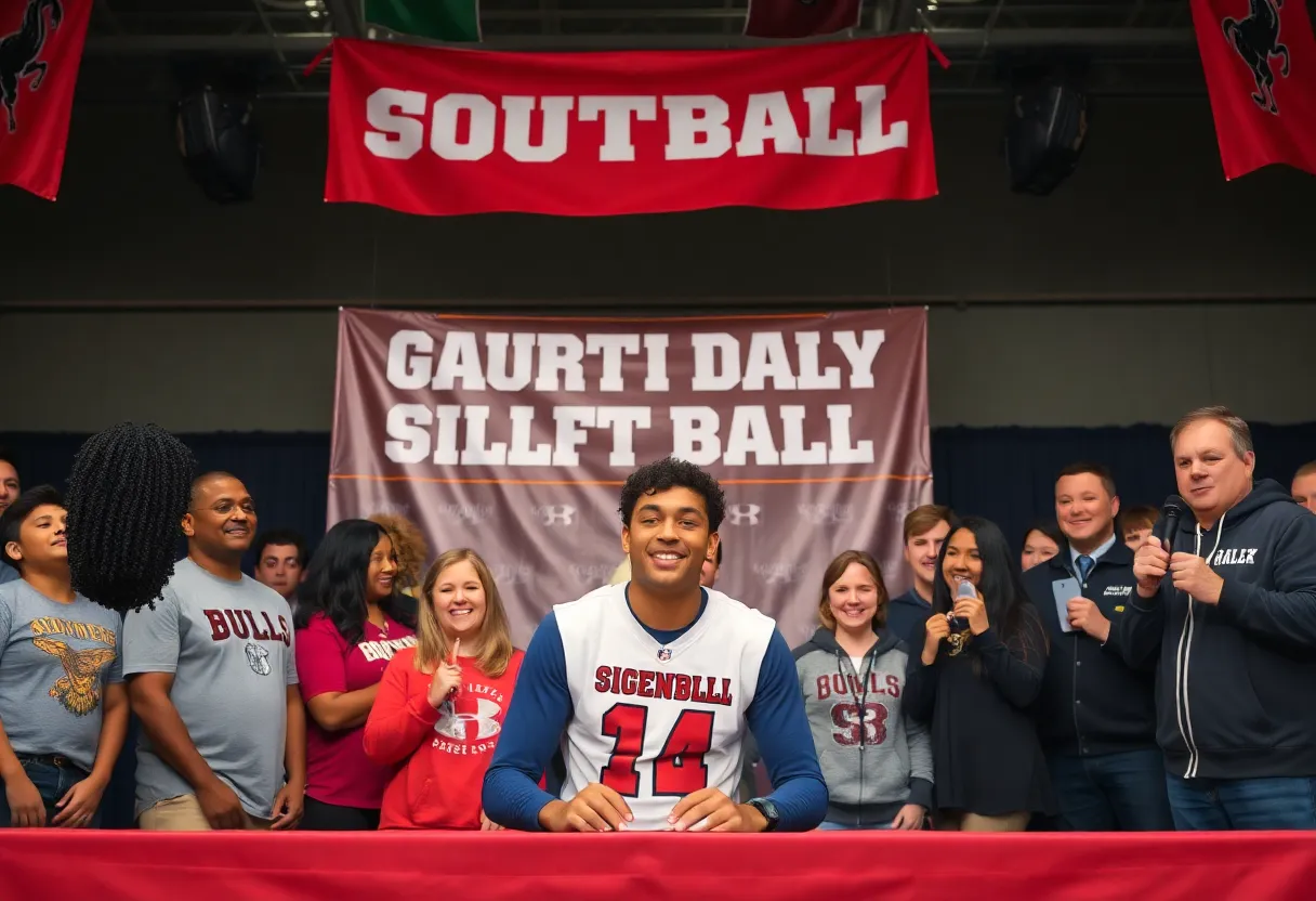 Celebration of Payton Waters signing with Newberry College