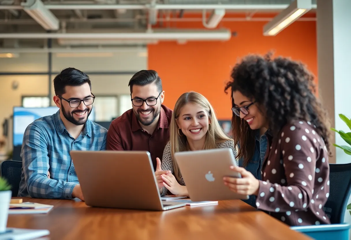 Team collaboration in digital marketing