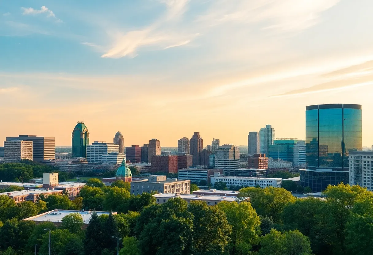 Raleigh City Skyline