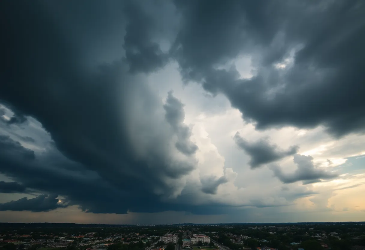 Severe Thunderstorm Clouds