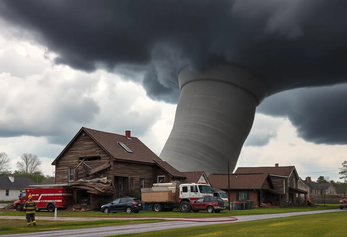 Destruction from the 1984 tornado outbreak in the Carolinas