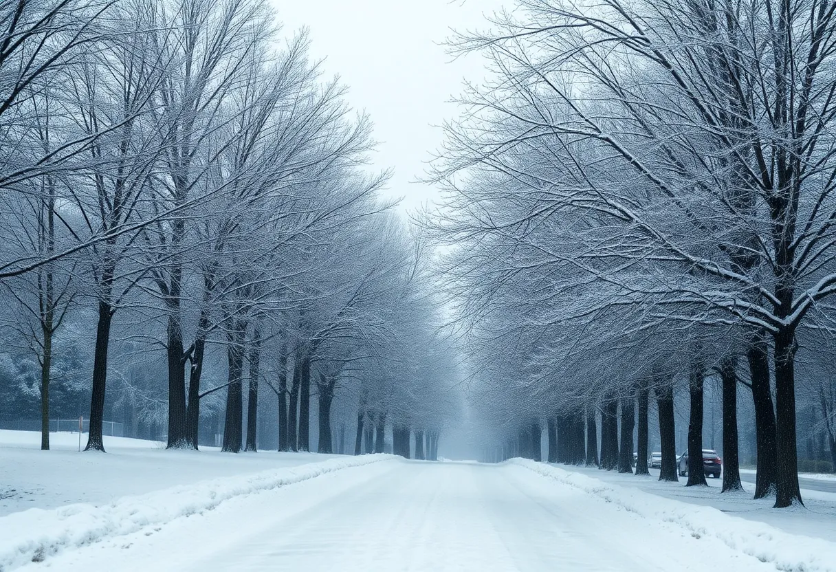 Winter Storm Conditions in Columbia