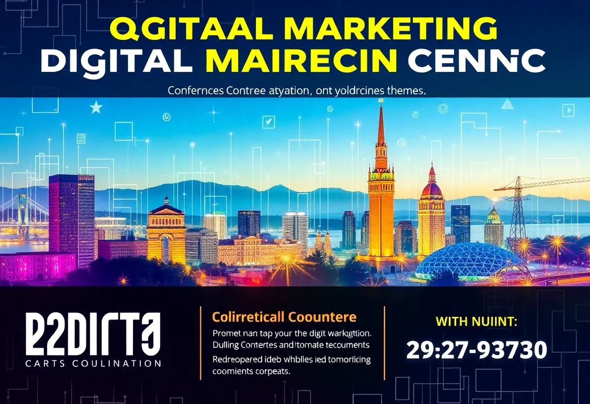 Promotional flyer for the Zenith Digital Marketing Conference in Duluth