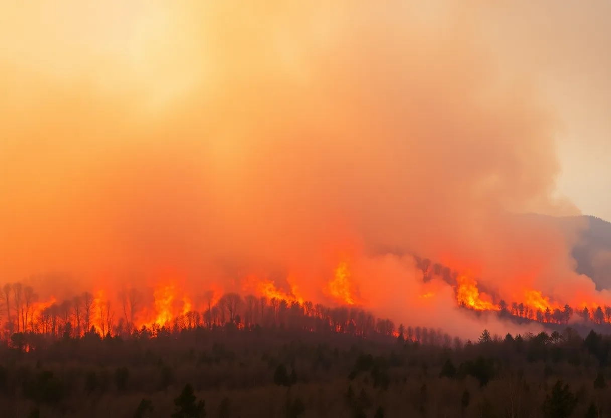 Wildfires in the Carolinas