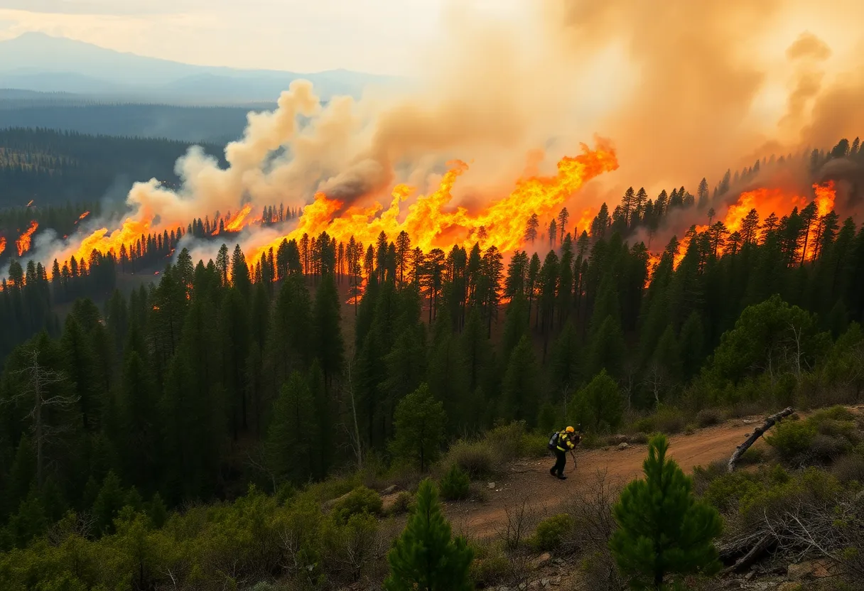 Carolina Forest Wildfire Action