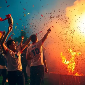 Columbia SC Football Celebration