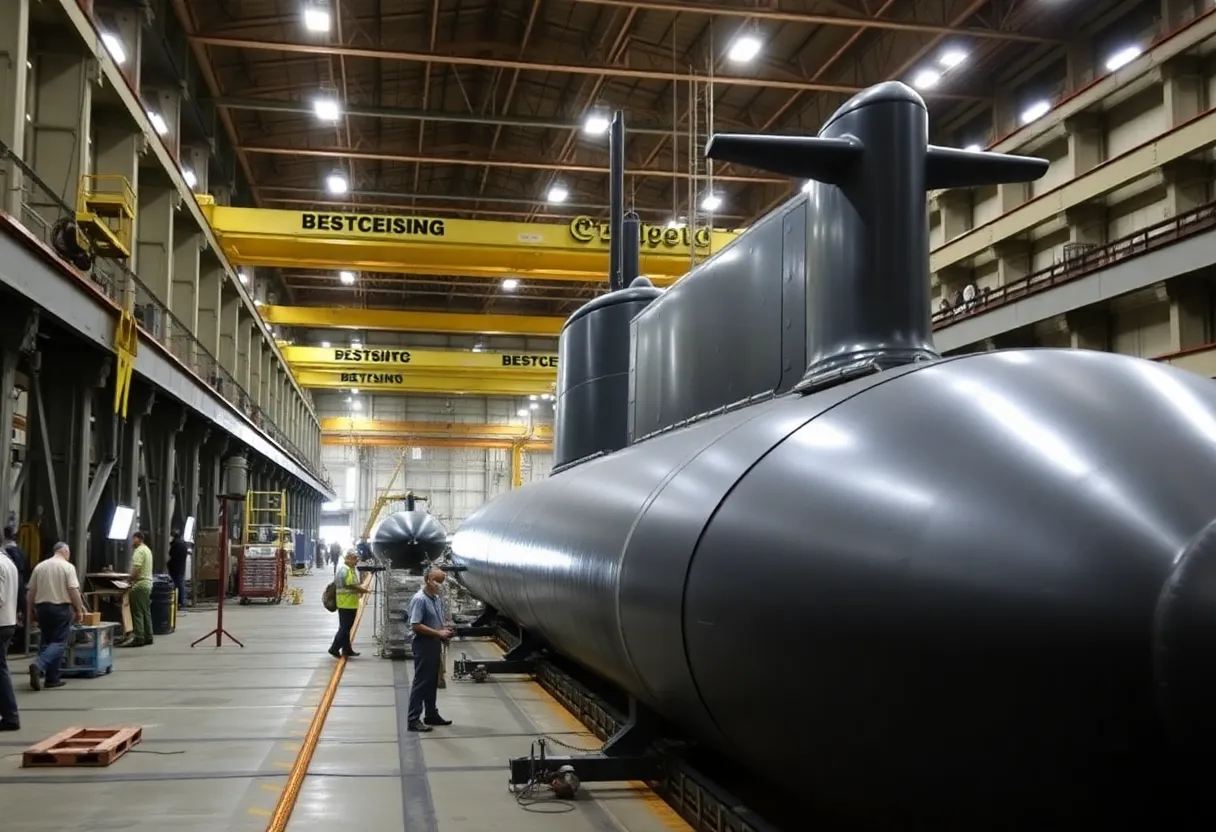 HII Facility in Charleston for Submarine Construction
