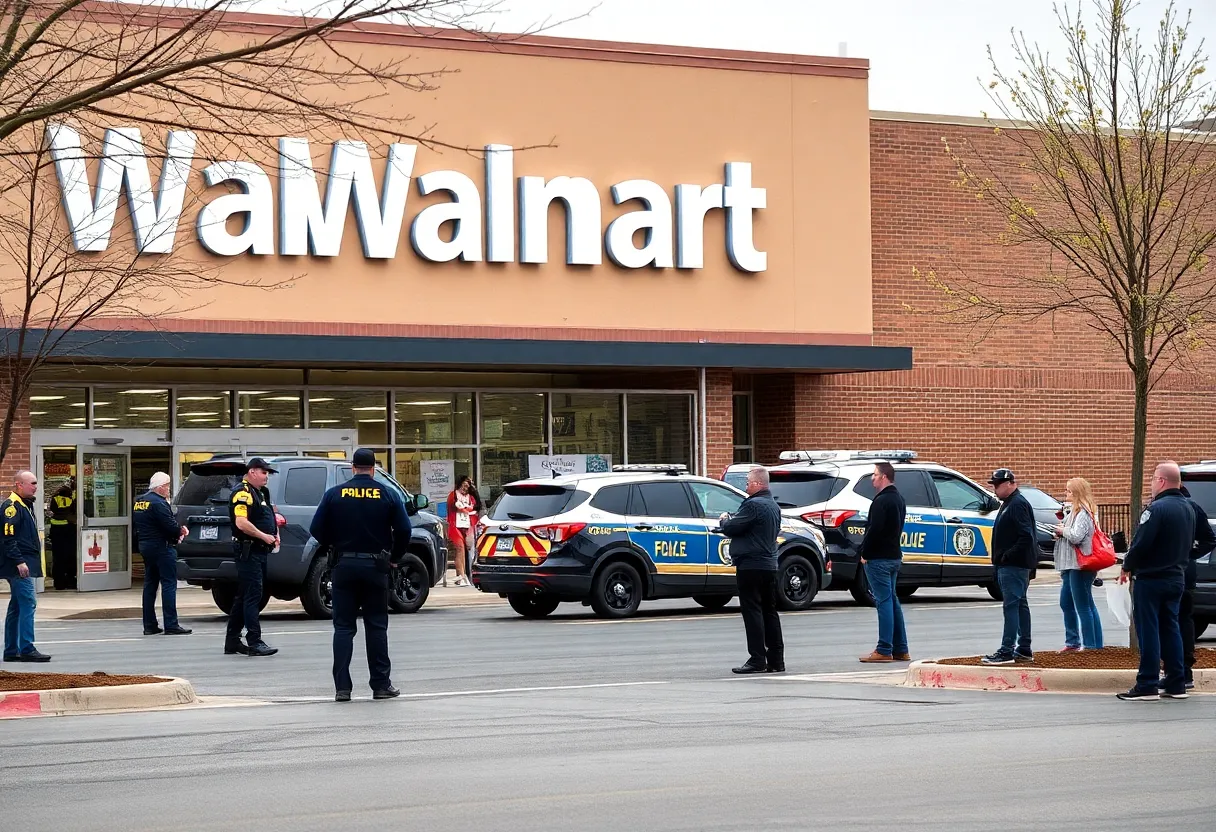 Police response at Walmart shooting