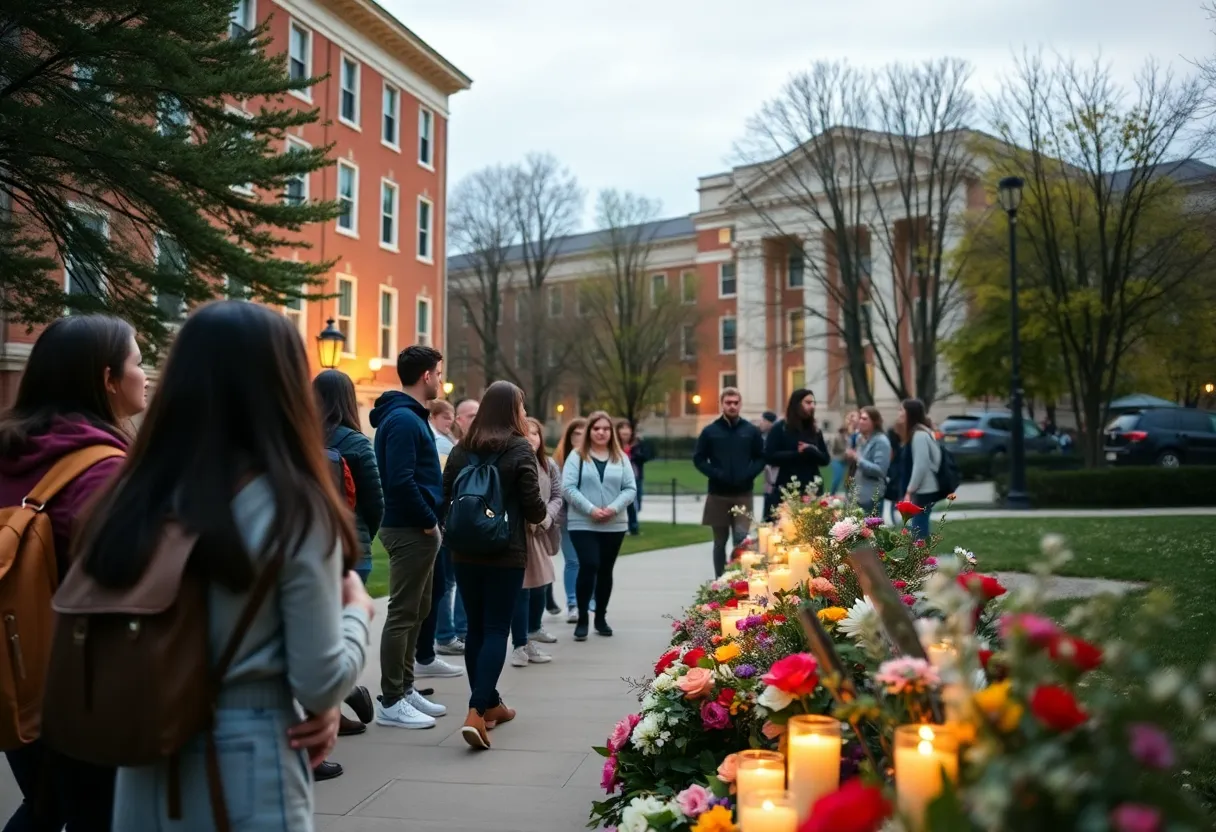 Memorial gathering at Newberry College for President Dr. Scherrens