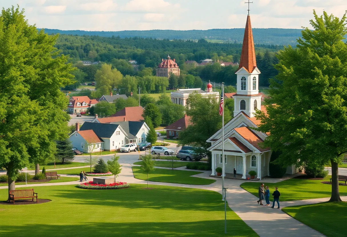 A serene park in Newberry, representing community support.