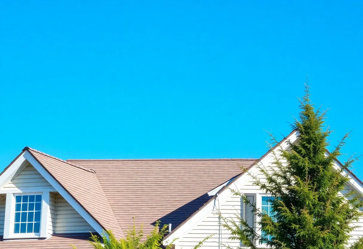 A well-maintained roof demonstrating seasonal care steps.