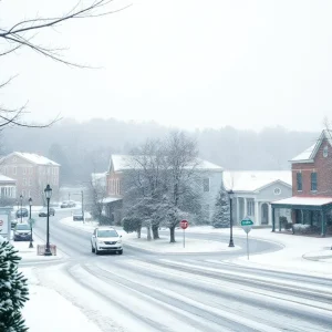 Snow Flurries in Upstate South Carolina