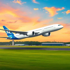 Boeing 787 Dreamliner in Flight