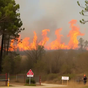 Brush Fires in Carolinas