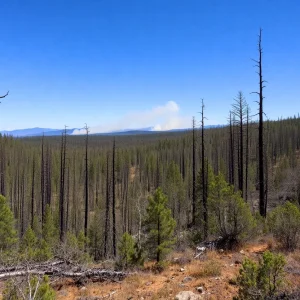 Aftermath of Carolina Forest Wildfire