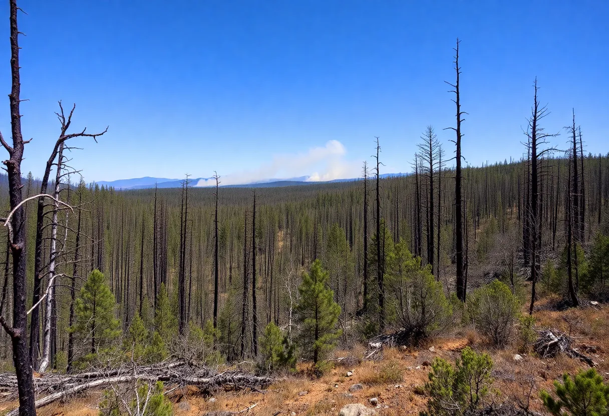 Aftermath of Carolina Forest Wildfire