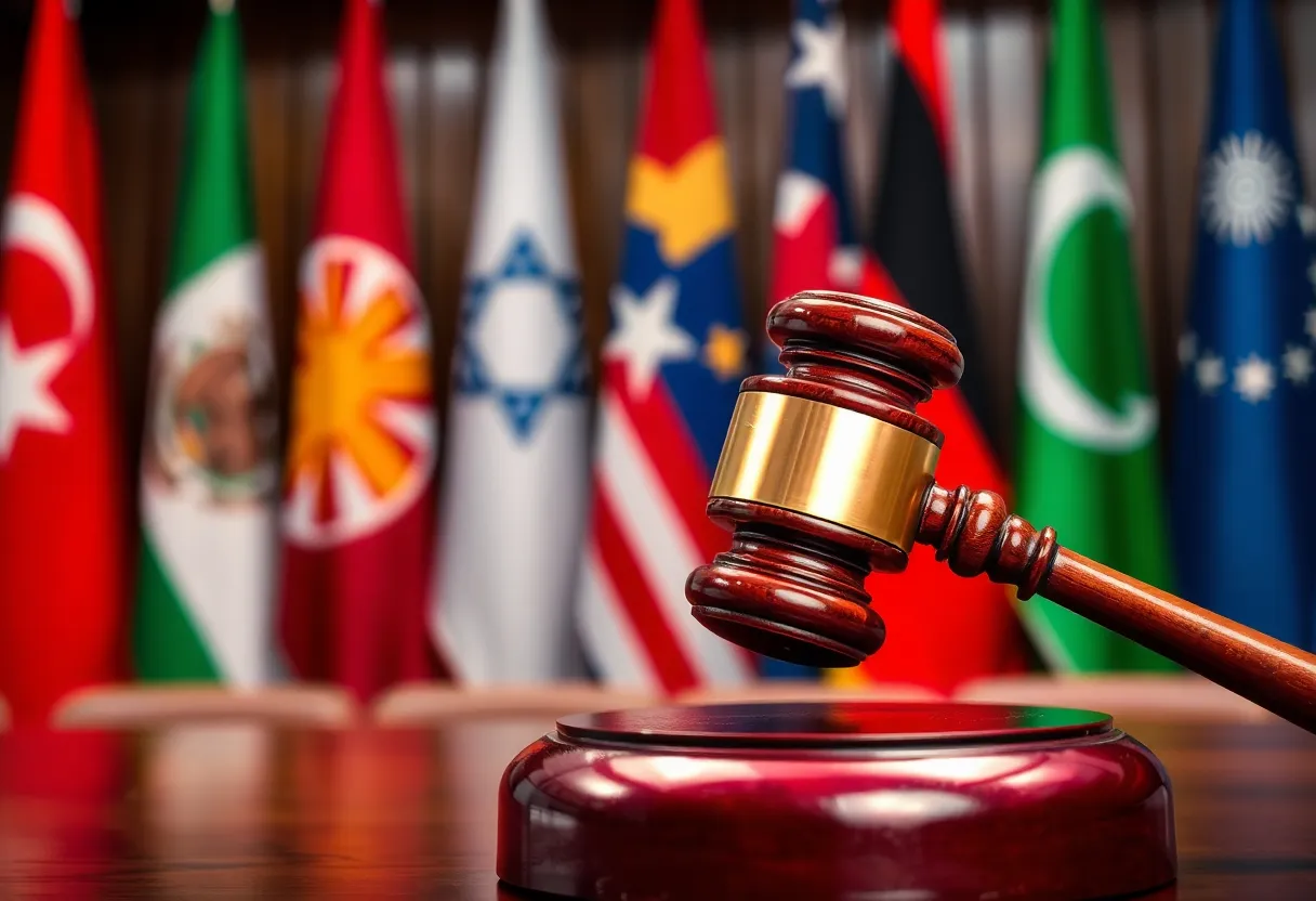 Gavel representing federal court ruling on tariffs