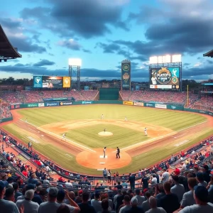 Newberry County varsity baseball teams playing in a playoff game