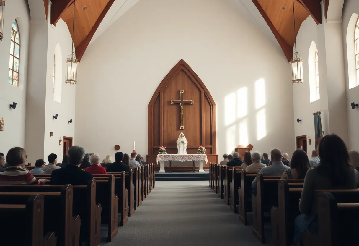 Exterior view of a church in Newberry County