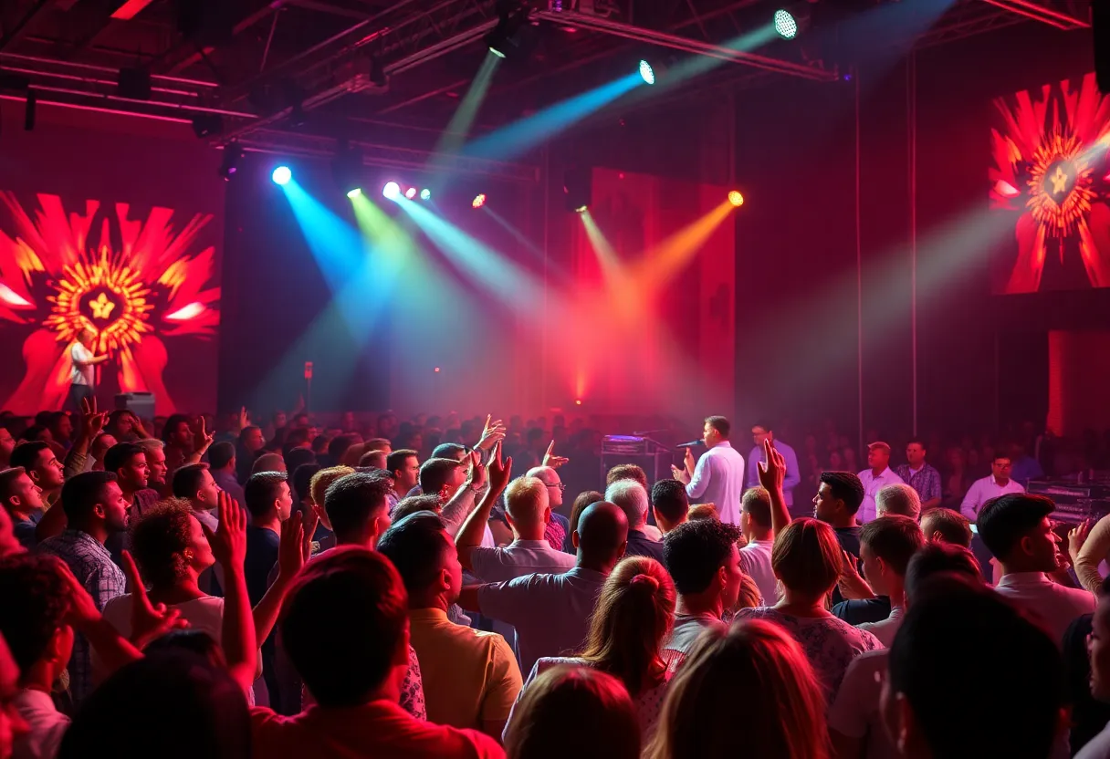 Audience enjoying a soul music tribute concert