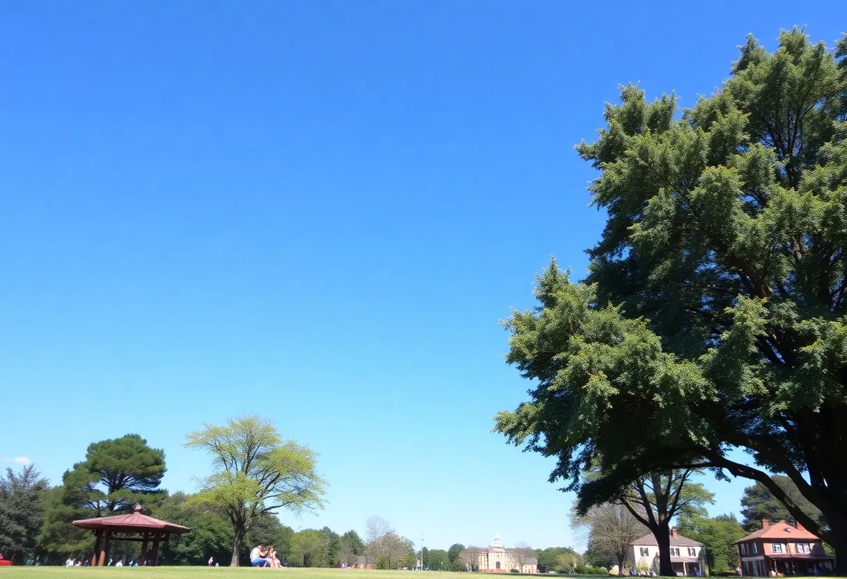 Families enjoying a sunny Saturday in Columbia, South Carolina