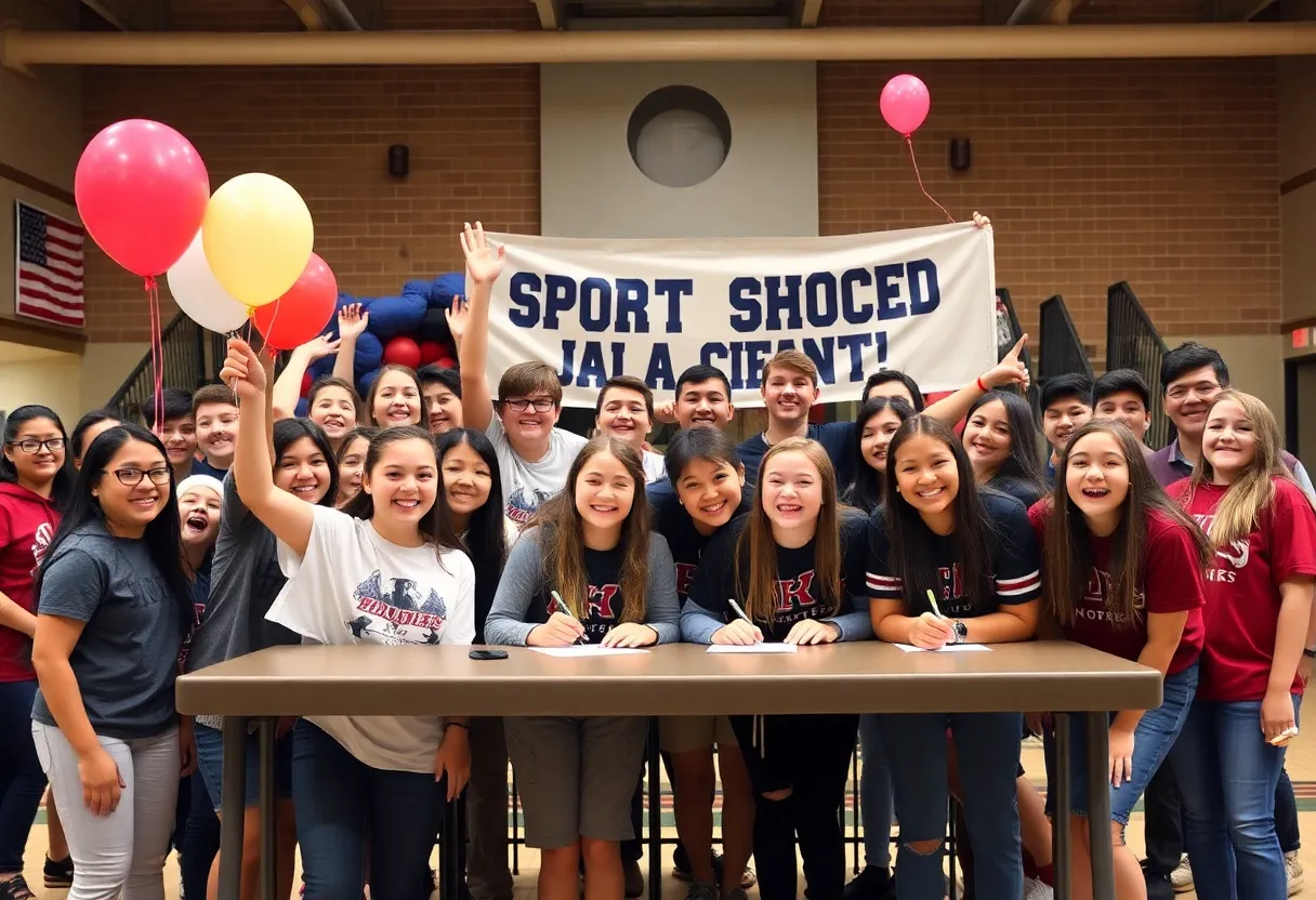 Celebration of Tim Cox's signing ceremony for Newberry College volleyball