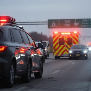 Tragic Highway Accident Scene