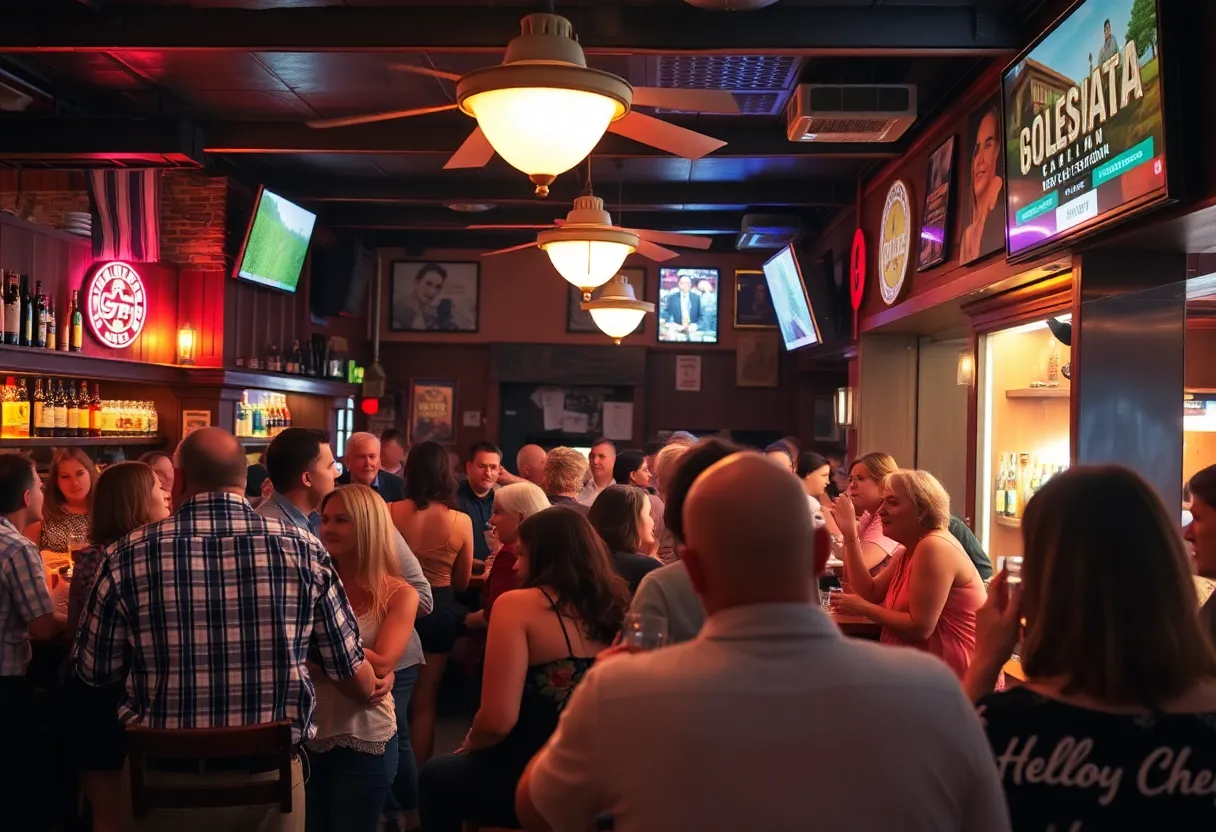 Vibrant Bar Scene in South Carolina