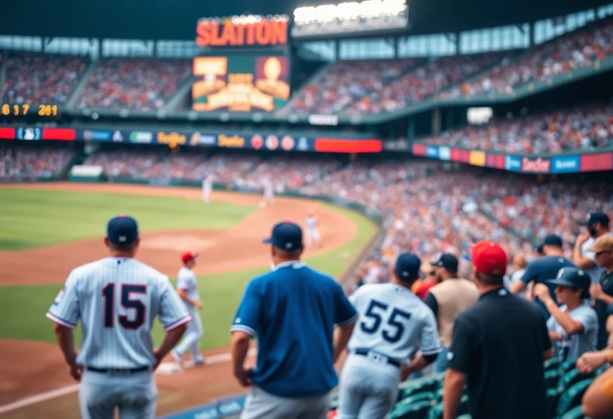 Baseball game at Chapin Newberry Post stadium