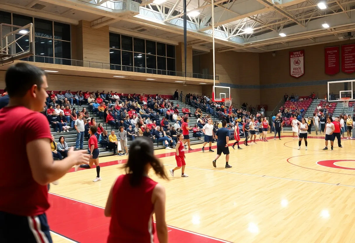 Gannon University athletes in action during a competition