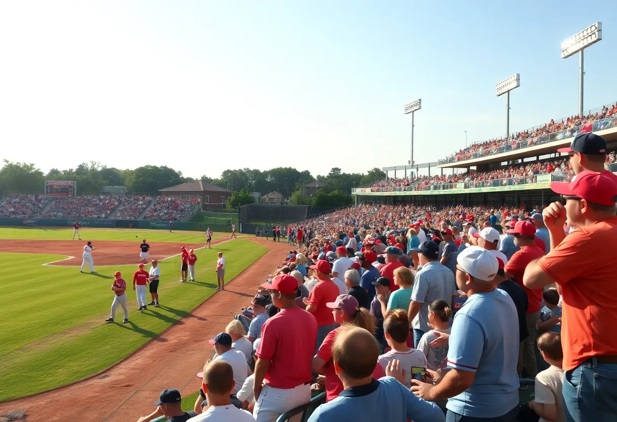 Joanna Hornets players in action during a summer baseball game