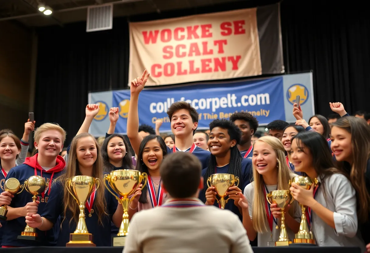 Celebration of student-athletes at Newberry College's awards ceremony