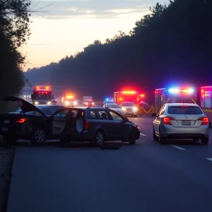 South Carolina Crash Scene