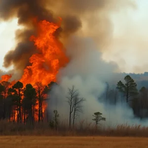 Wildfire in South Carolina