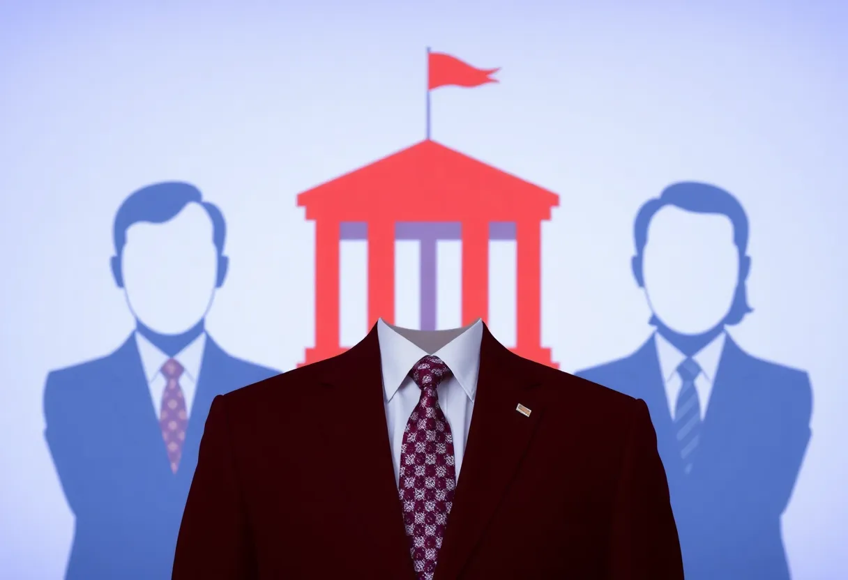 Conceptual image representing the launch of a new political party.