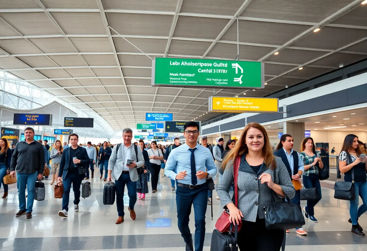 Business Travelers at Airport