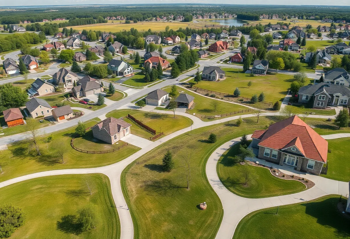Conceptual image of the Brighton residential development in Chapin.
