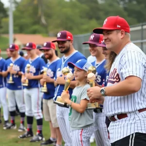 Community members celebrating Chapin-Newberry Legion team's victory