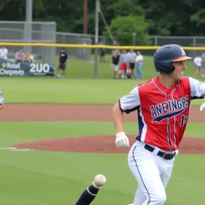Chapin-Newberry baseball players in action during the game against Greenwood Post.