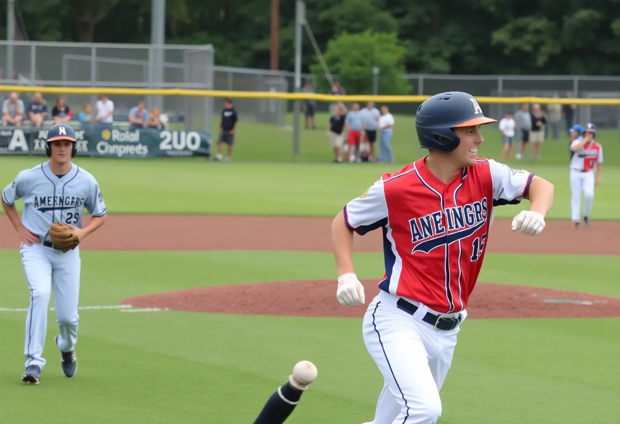 Chapin-Newberry baseball players in action during the game against Greenwood Post.