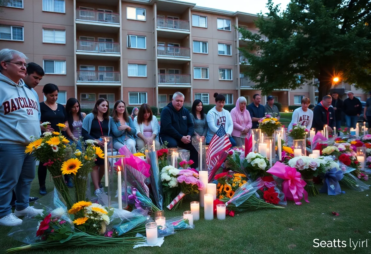 Vigil held for victims of shooting at Kings Crossing Apartments