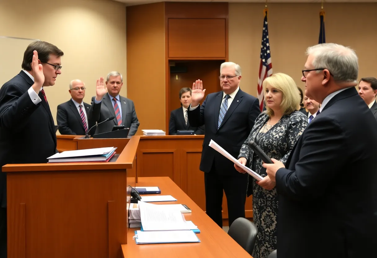 Ceremony for Donna Lominack as Newberry County Auditor