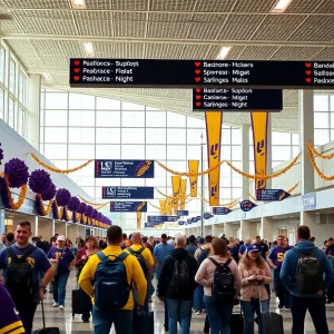 Baton Rouge Airport LSU Football Fans