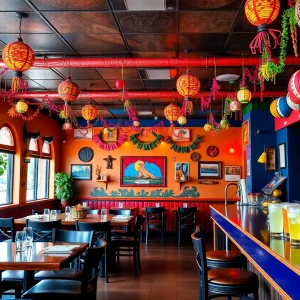 Interior view of Na’cho Margarita restaurant in Lexington