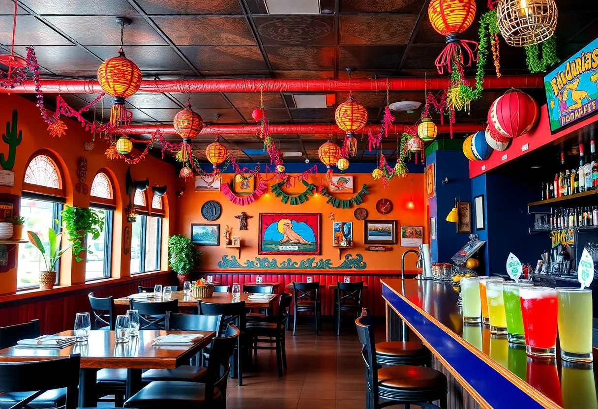 Interior view of Na’cho Margarita restaurant in Lexington